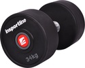 Gumuotas hantelis inSPORTline PRO 34kg 3