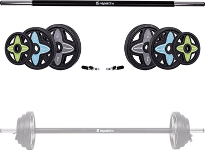 Body Pump grifo ir svorių rinkinys inSPORTline PumpStar 2-20kg