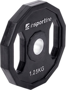 Guma padengtas svoris 30mm inSPORTline Ruberton 1,25kg pagrindinė