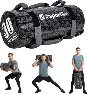 Jėgos maišas su rankenomis inSPORTline FitBag Camu 30kg