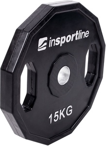 Guma padengtas svoris 30mm inSPORTline Ruberton 15kg pagrindinė