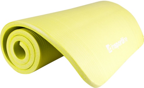 Kilimėlis treniruotėms inSPORTline Fity 140x60x1.5cm - Green Yelow