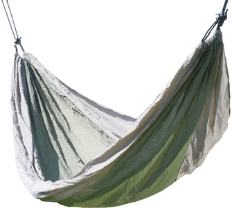 Hamakas Cattara Nylon – žalias-rudas 275 x 137 cm