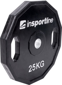 Guma padengtas svoris 30mm inSPORTline Ruberton 25kg