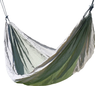 Hamakas Cattara Nylon – žalias-rudas 275 x 137 cm